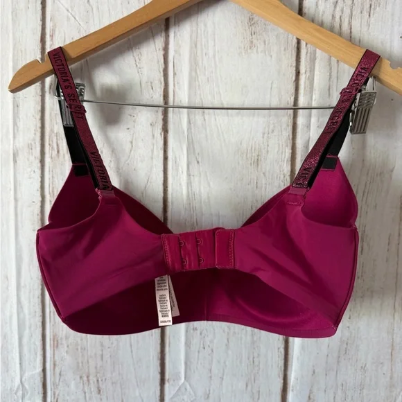 Victoria's Secret 32DDD/F70 T-Shirt Lightly Lined Wireless Shine Strap Bra - Picture 3 of 6